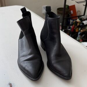 Steve Madden Black Ankle Booties